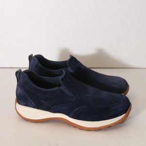 L.L. Bean Womens Slip On Comfort Walking Hiking Shoes Size 9.5 Navy Blue Casual
